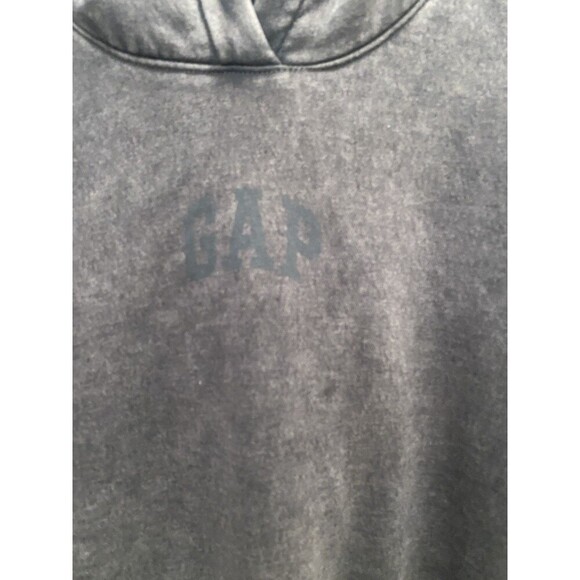 GAP Womens Crop Logo Hoodie Faded Black XSmall - Picture 7 of 14